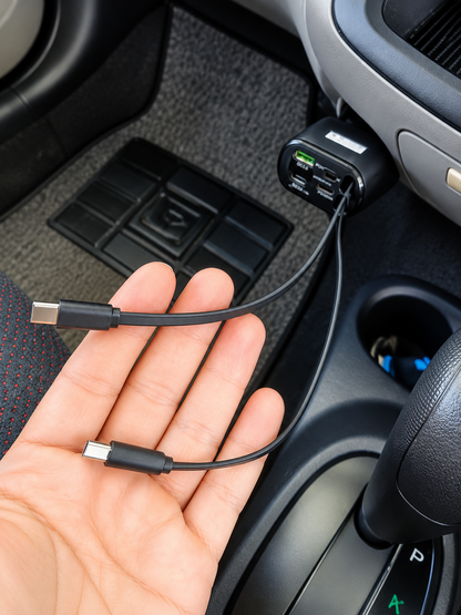 120W Retractable Car Charger