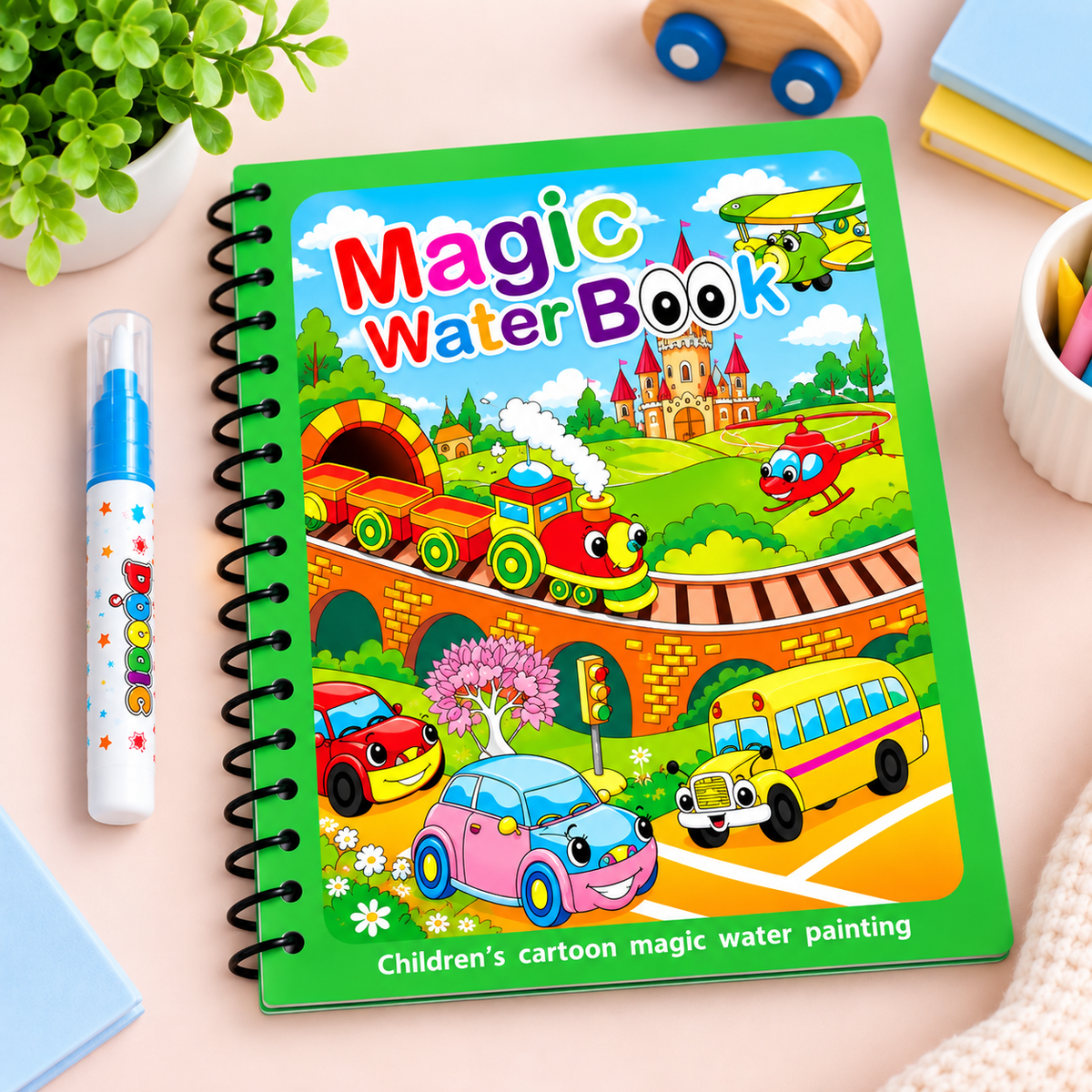 Magic Water Painting Book