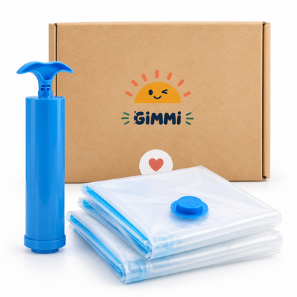 Vacuum Storage Bag Set with Pump - 5 Pack