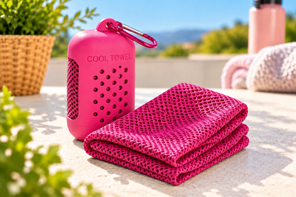 Quick-Dry Cooling Sports Towel with Storage Case