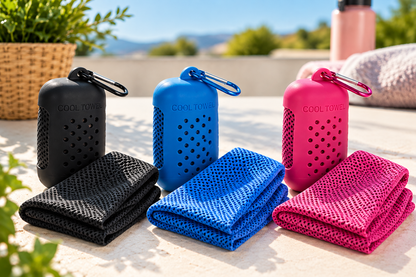 Quick-Dry Cooling Sports Towel with Storage Case